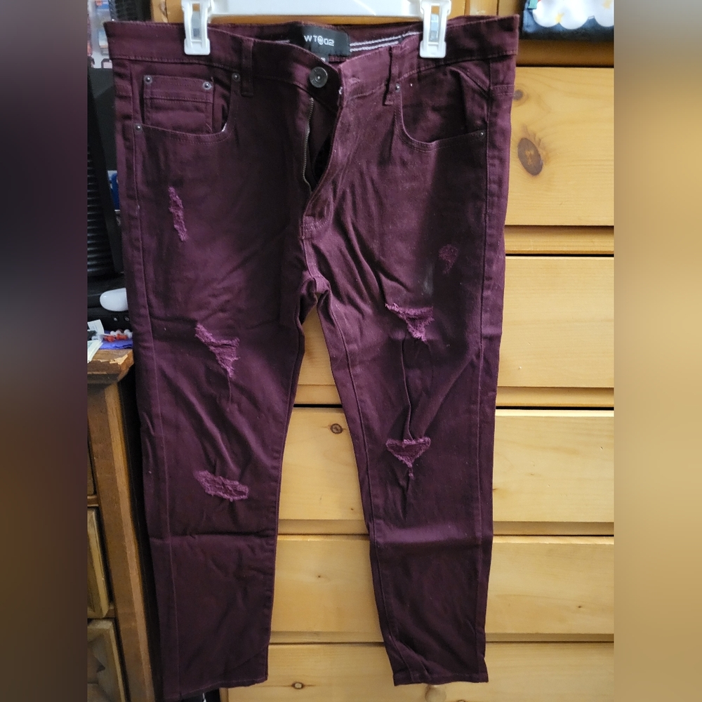 Mens Distressed Skinny Jeans